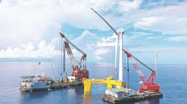 我國(guó)海上風(fēng)電裝機(jī)容量躍居世界第一